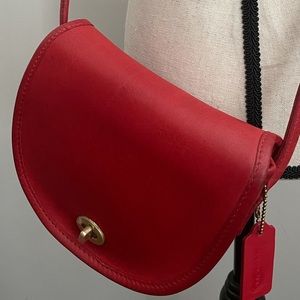 💋NYC Vintage Coach Mini Bag 9825 Red
